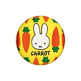 ミノダ miffy CARROT 刺繍缶バッジ イエロー D02B1509