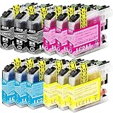 【InkCity】ブラザー用 LC211互換インクカートリッジ 【BK/C/M/Y各3本 合計12本】【純正と併用可能／高精彩・高発色／最新チップ／残量表示／大容量／安心サポート】DCP-J562N、MFC-J730DN、MFC-J730DWN 、MFC-J737DN、MFC-J737DWN、MFC-J830DN、MFC-J830DWN、MFC-J837DNなど利用可能