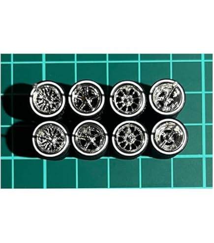 Amazon.co.jp: 1/64 カスタム ホイール 4台分 メッシュ＆5本スポーク