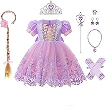 Amazon.co.jp: [Zeroire] プリンセス ラプンツェル ドレス 子供