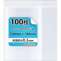 100枚✨ チャック袋 チャック付 小分け袋 ポリ袋 厚手 12x18cm Amazon.co.jp: DXTECHPRO チャック付きポリ袋 厚手 100枚 小分け