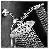 Aquagenix 1442 Slimline 3 Way Rainfall Shower-Head & Handheld Shower, Chrome [並行輸入品]