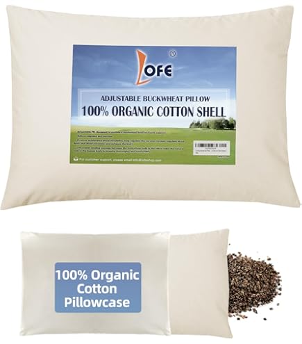 Brain Sleep Pillow Neck Fit + Pillow Cover (Organic Sleep) (Cloud