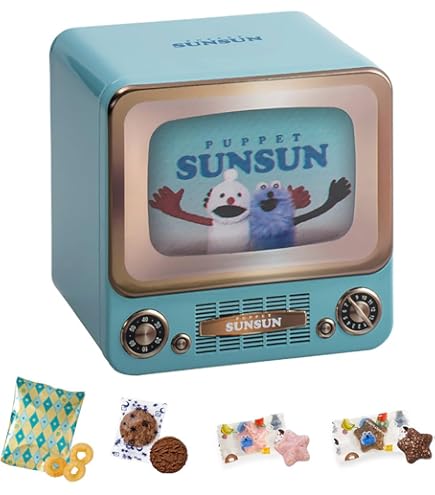 Amazon | 【販路限定品】パペ ット スン スン レトロ テレビ 缶