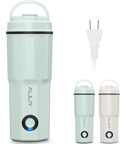 Amazon | 12V 旅行用電気ケトル 車用ポータブル小型ミニティーコーヒー