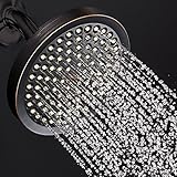 ShowerMaxx® Luxury Spa 6" Circular Ultra High Pressure Rain Shower Head - Precision Engineered 90 Po