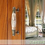 Baoblaze セラミック＆亜鉛合金製　ドア取っ手 　ノブ　引き出し　ハンドル　シンク　ドアハンドル 　装飾　 食器棚 　120mm 　