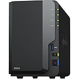 Synology NASキット 2ベイ DS223/G【ガイドブック付】 クアッドコアCPU 2GBメモリ搭載 ミドルライトユーザー向け 国内正規代理店品 電話サポート対応品 DiskStation