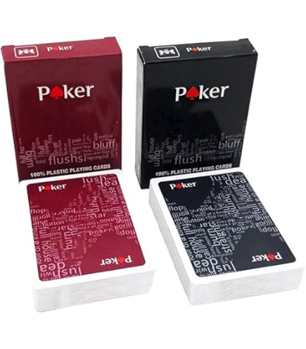 Amazon.co.jp: KEM Arrow 赤と青のプラスチック製トランプ 標準