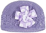 goldbug リボン付ニット帽 パープル 囲40-50cm