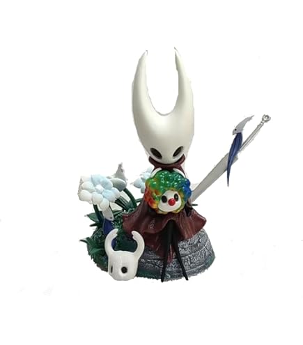 【新品未使用】ホロウナイト フィギュア 2体セット 放浪者 & ホーネット Hollow Knight」，放浪者＆ホーネットのフィギュアとアートブック付き