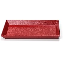 Amazon.co.jp: 谷口松雄堂 トレイ うるし紙 トレー 赤 URP-TR-002