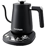 【Nafuhareオリジナル】 電気ケトル コーヒーケトル 0.8L 1200Ｗ 温度調節 保温機能 ドリップケトル 細口 コーヒーポット 1℃単位温度設定 2時間保温 ドリップタイマー機能 空焚き防止機能 自動電源オフ ℃/℉切替 PSE認証済