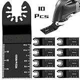 Wrightjp カットソーブレード マルチツール用 10 点セット お得な使用頻度の高い替刃セットスクレーパー 互換 替刃 日立 マキタ ボッシュ 先端工具 メタル
