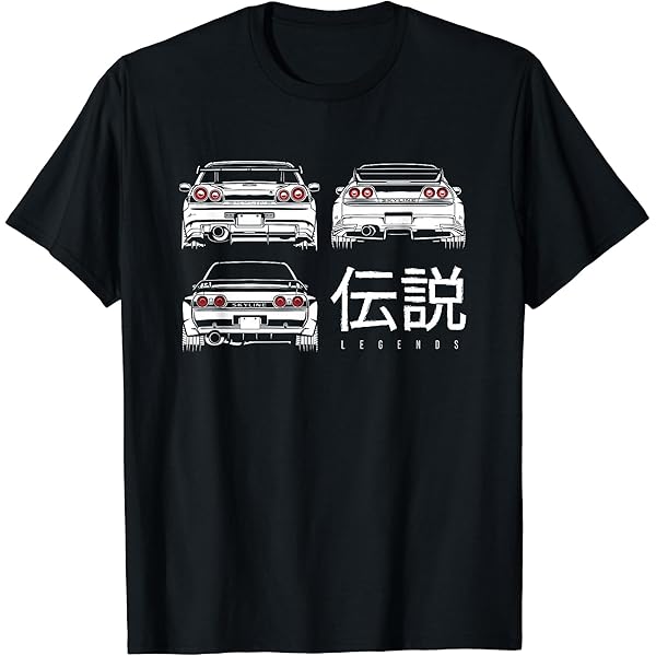 Amazon | ブルー R34/スカイライン Tシャツ | Tシャツ・カットソー 通販