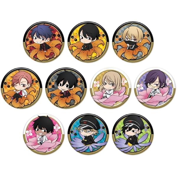 Amazon.co.jp: 桃源暗鬼 ジャージメイドトレーディング缶バッジ 6個