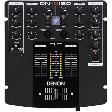 Amazon | DENON DN-X120 DJミキサー ブラック | DJミキサー