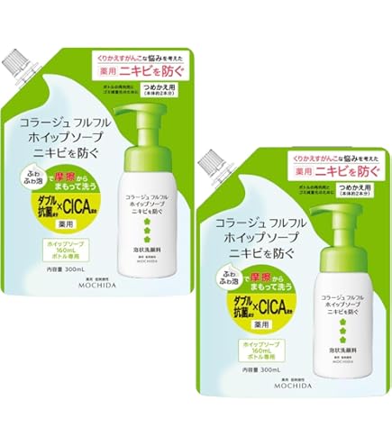 Amazon | コラージュフルフル ホイップソープ ニキビケア 緑 泡状洗顔