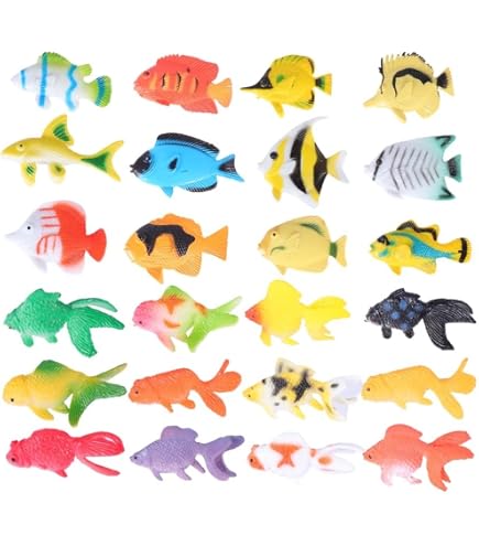 Amazon.co.jp: ミニ金魚フィギュアセット ミニチュア金魚の置物 偽の