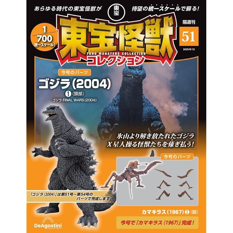 東宝怪獣コレクション 第53号(ゴロザウルス（1968）/ゴジラ（2004）3