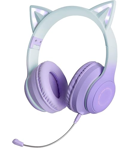 Amazon.co.jp: QuiExact bluetooth ヘッドホン 猫耳ヘッドホン