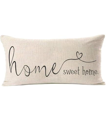 NIDITW Inspirational Quote Throw Pillow Cover | “Accept What Is, Let Go” – 12x20 Inch Cotton Linen Cushion Cover For Sofa