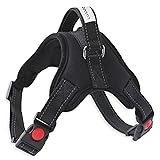 [LaLUCA GOODS] 犬 ハーネス 小型犬 中型犬 大型犬 ステップハーネス ウェアハーネス 犬用 介護用 首輪 ハンドル 胴輪 散歩 ブラック M