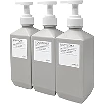 Amazon｜TUISKU シャンプーボトル 3本セット 詰め替えボトル
