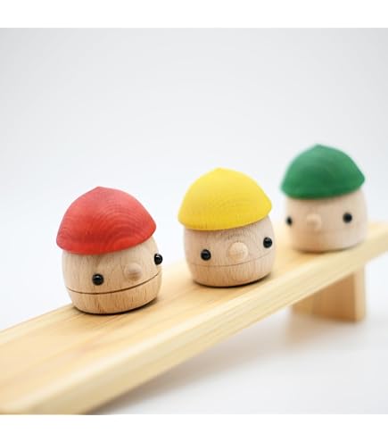Amazon.co.jp: こまむぐ Comomg どんぐりきのこセット 木製玩具 日本製