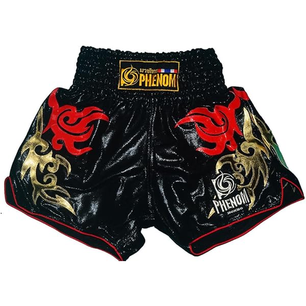 Amazon.co.jp: PHENOM MUAYTHAIフェノム ムエタイパンツ#007 ブラック