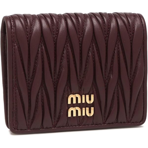 Amazon | [ミュウミュウ] 二つ折り財布 MIU MIU レディース 5MV204 