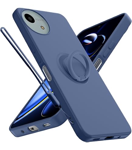 Amazon.co.jp: WZOYXOC 対応 AQUOS Wish5 用 ケース リング付き クリア