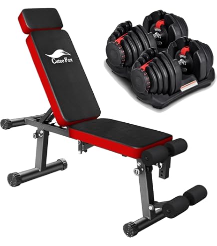 Amazon | Taimonik トレーニングベンチ＋可変式 セット商品 ダンベル