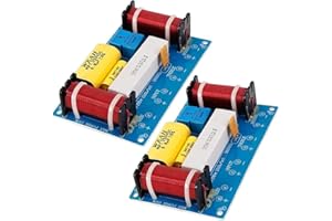Reikoeppy 2 個 120W スピーカー クロスオーバー 3 ウェイ オーディオ周波数分割器ラウドスピーカー WEAH-338 スピーカー用 3 ユニット クロスオーバー フィルター