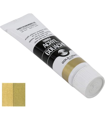 Amazon | ターナー アクリルガッシュ 20ml 73-B ゴールドオレンジ 2個 