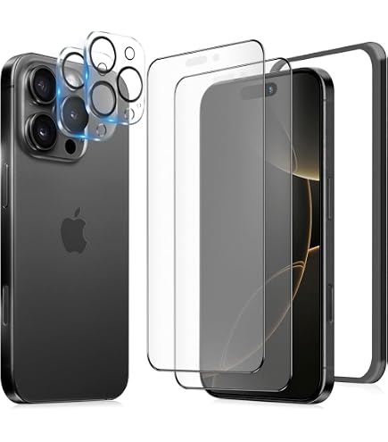 Amazon | JCJCLY 対応 iPhone 16 Pro Max ガラスフィルム インチ【2枚
