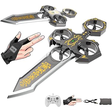 リモコン剣型ドローン Amazon.co.jp: ジェスチャー制御ドローン、光る飛行剣のおもちゃ