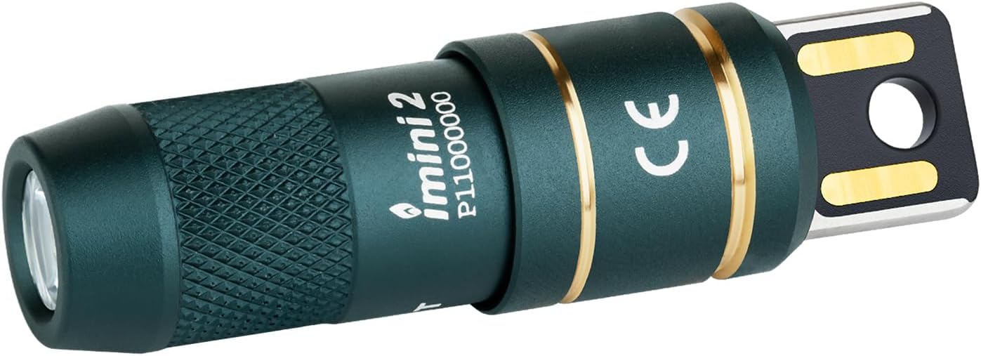 OLIGHT (オーライト) Imini2 懐中電灯 EDCライト ミニライト 小型 キーホルダーライト 50 ルーメン USB 充電式 防災緊急用 | 55mm/19.5g軽量 磁石キャップワンタッチ起動 光学レンズ柔らか均一光 直挿し 60 分急速充電 1.5m 耐衝撃 IPX6 防水 登山 探検 散歩 夜釣り 夜道 作業用 日常の家庭用(エルフブルー)