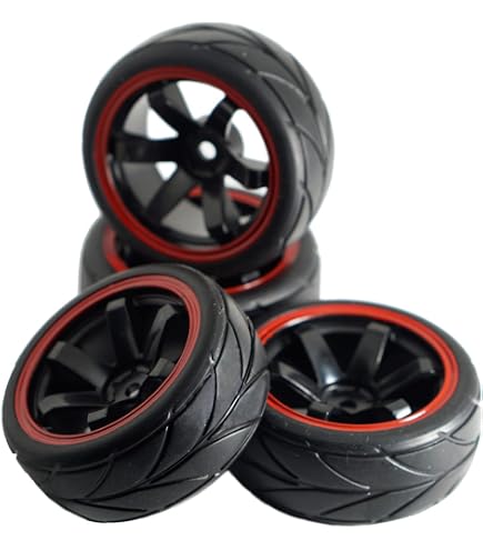 thumbnail image 2 of Metal Wheels & Tires Upgrade For MJX Hyper Go RC Cars - 4pc Set With Wheel Extenders For 1/14 & 1/16 Models 2 of 11