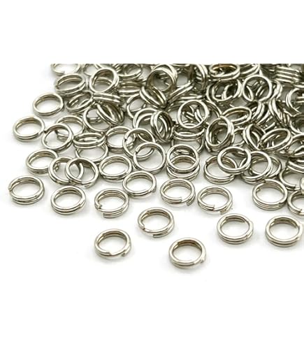 二重カン 真鍮製二重リング キーホルダー　200点セット 真鍮製【平押】キーリング(二重リング) | ヌメ革と真鍮金具と