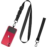 Amazon 携帯ストラップ ハンドストラップ 首掛けストラップ カラビナリング パッチ付き 汎用多機能 着脱簡単 落下防止 スマホ 鍵 Usbメモリ Idケースなど適用 2本入り 黒 ストラップ マスコット 通販