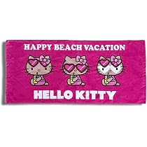 Amazon｜タオル サンリオ 日焼けキティ HELLO KITTY HAPPY BEACH