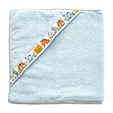 フェイラー ジャングル バスタオル おくるみ ベビーおくるみ Jungle Dschungel Chenille Bath swaddle (ブルー)