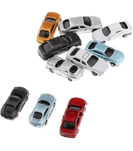 Amazon | Nゲージ ジオラマ ミニカー 1/150スケール 20台セット おまけ