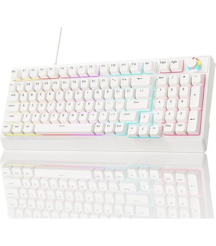 ワイヤレス メカニカルキーボード フルサイズ RGBバックライト付き Amazon | KIMOCA ワイヤレス メカニカルキーボード 日本語配列