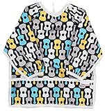 pikababy Long Sleevedよだれかけ防水Bibs withポケット – 6 to 24ヶ月ベビー女の子と男の子色 カラー: ブラック