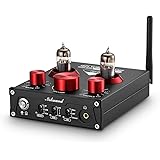 Nobsound P1 PRO GE5654 HiFi 真空管 プリアンプ Bluetooth 5.0 USB DAC プリアンプ APTX (赤)