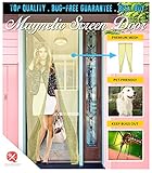 Magnetic Screen Door Premium Bug Free Velcro Frame Screen Mesh Curtains (Yellow) [並行輸入品]