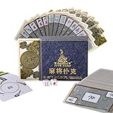 トランプ 透明 麻雀ポーカー サイコロ チップコインカード付 牌柄 透明 bluebox-mjcard-599