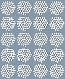 マリメッコ(marimekko) 壁紙 17913 プケッティ PUKETTI 幅53cm フレンチブルー (1m単位で切り売り) marimekko4(限定シリーズ)